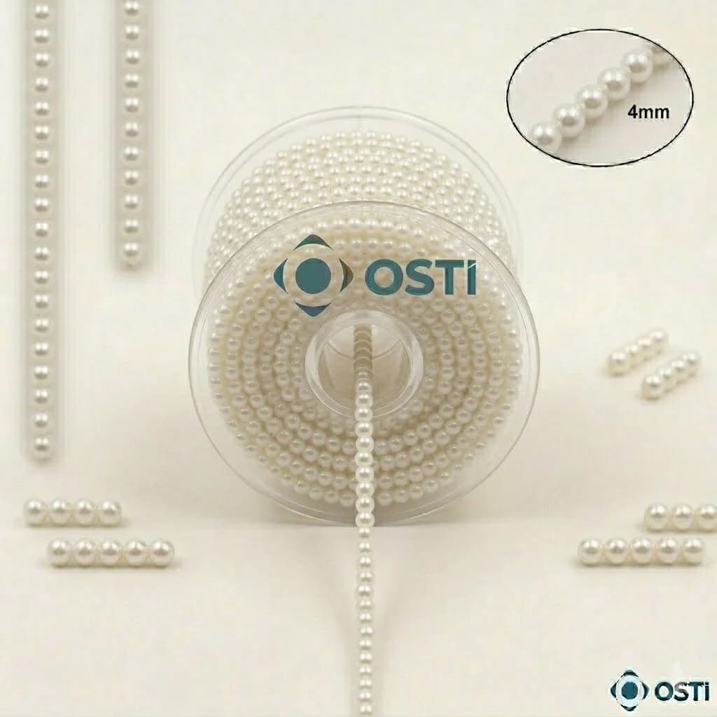 PLASTİK RULODA TEK SIRA İNCİ 4MM