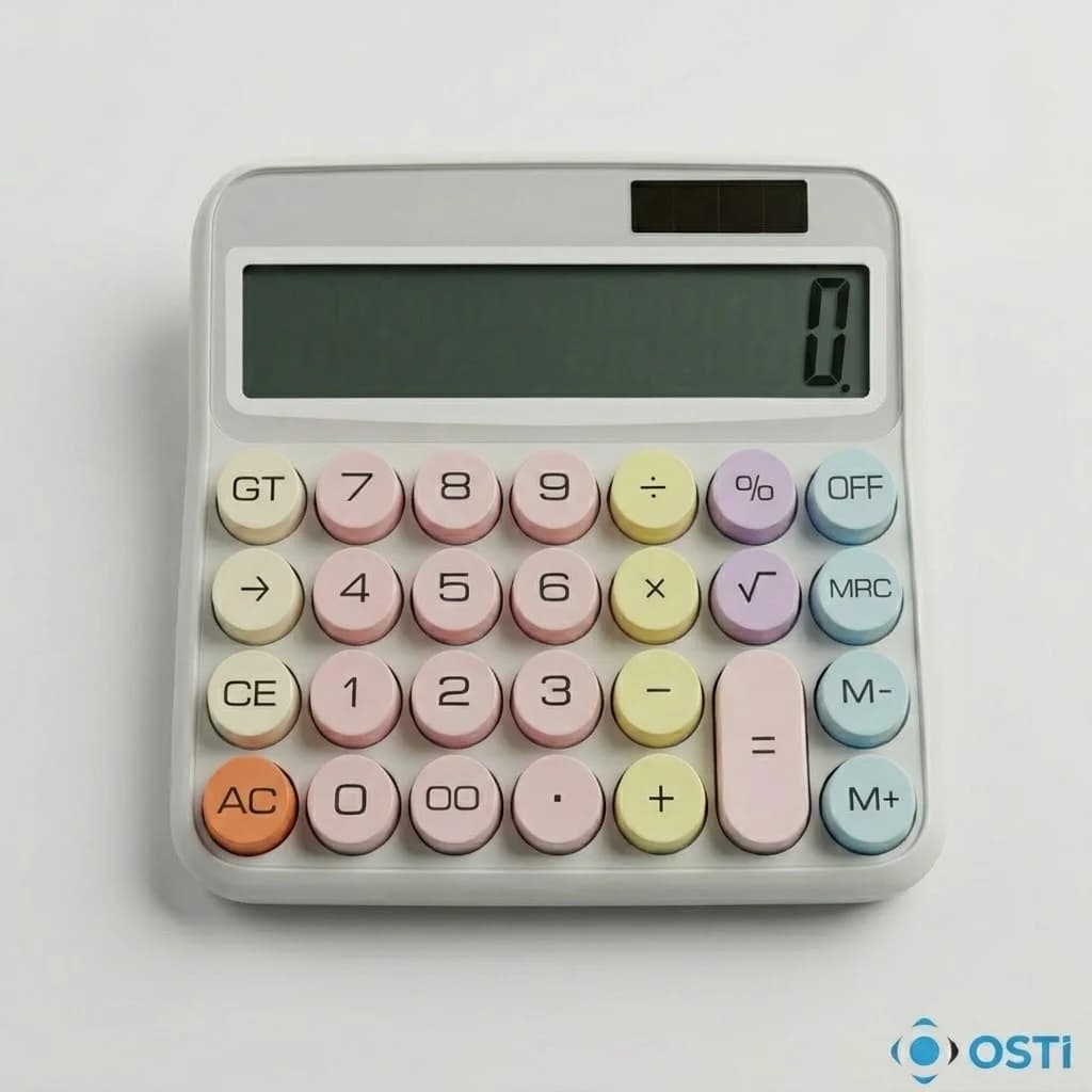 8866 RENKLİ HESAP MAKİNESİ 
