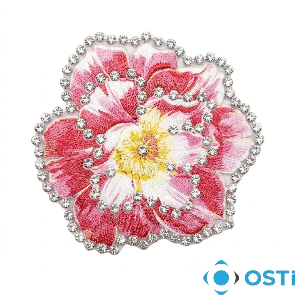 ÜTÜ İLE YAPIŞAN GÜL 4CM 10'LU