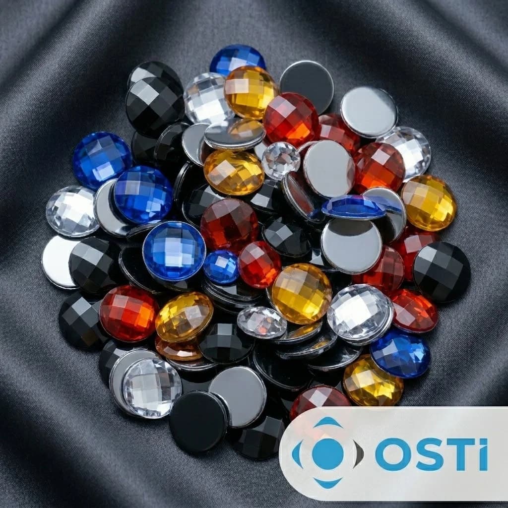 PLASTİK YAPIŞTIRMA TAŞ YUVARLAK 22MM
