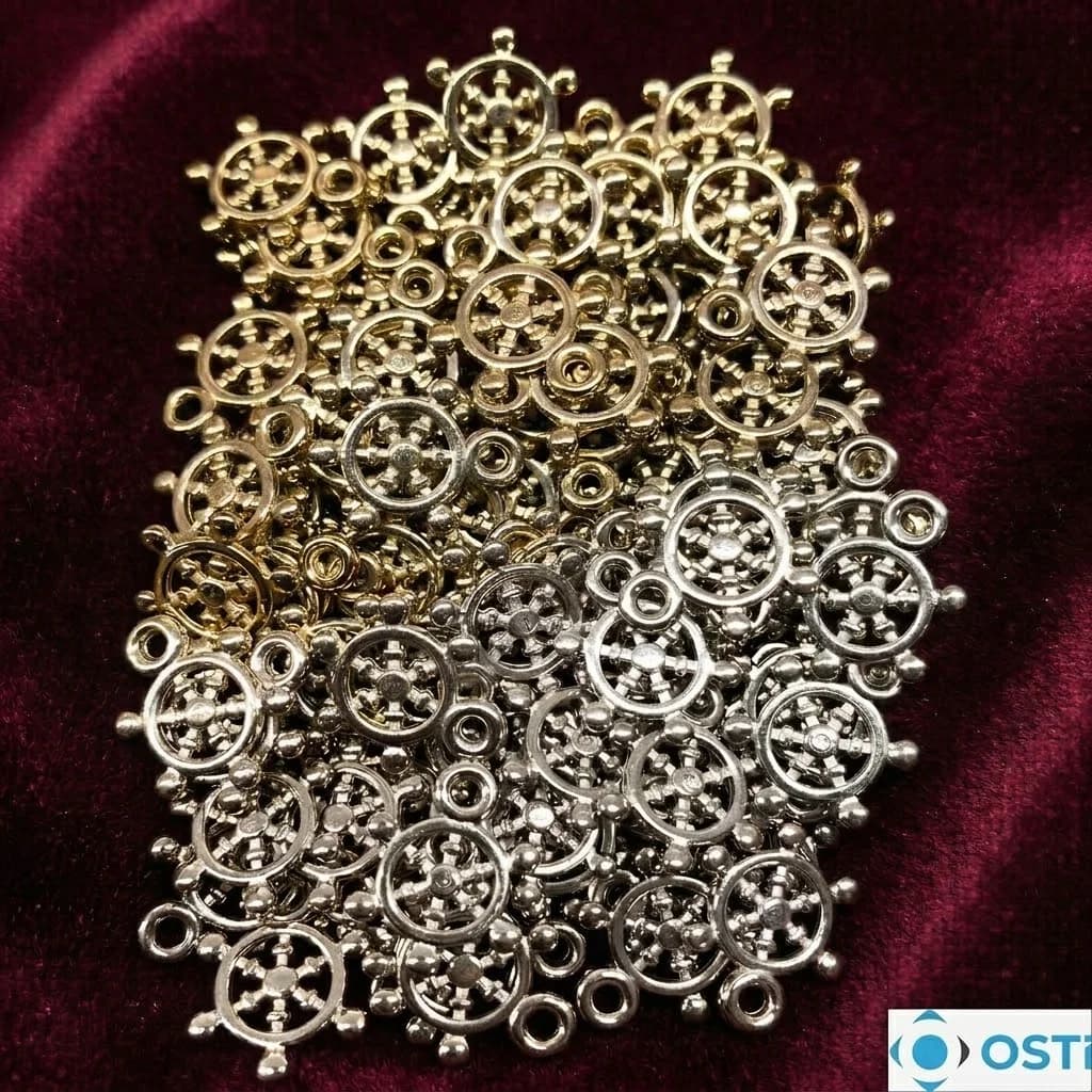 PLASTİK DÜMEN MOTİFLİ BONCUK 1CM