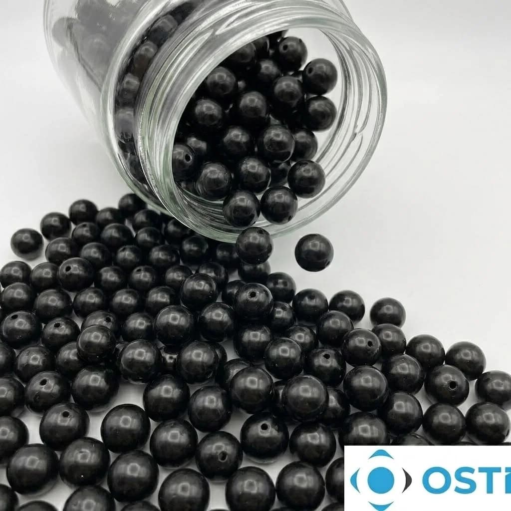 PLASTİK İNCİ BONCUK SİYAH 14-20MM
