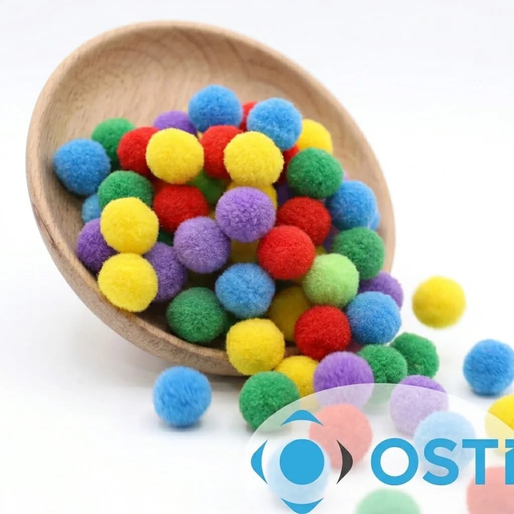 1,5 CM TEKLİ MUZ PONPON 1000'Lİ