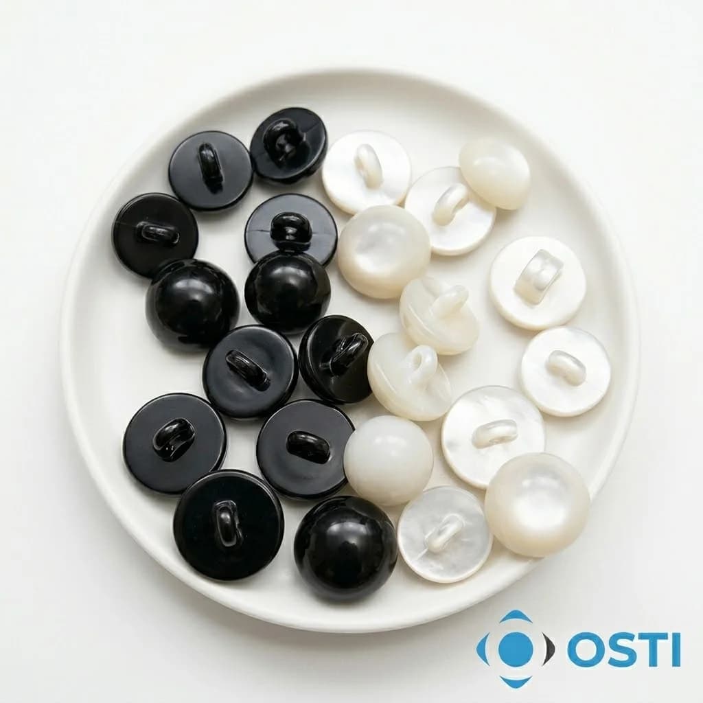 TOP DÜĞME 28MM 500'Lİ BEYAZ-SİYAH