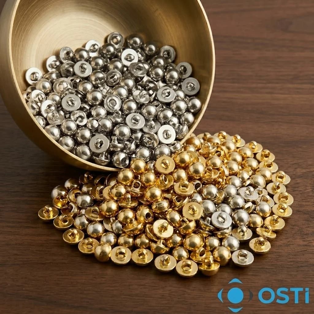 TOP DÜĞME 28MM 500'Lİ GOLD-GÜMÜŞ