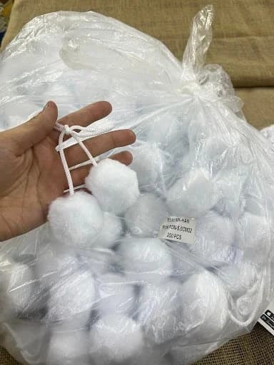 5 CM ELYAF İPLİ PONPON 200 ÇİFT