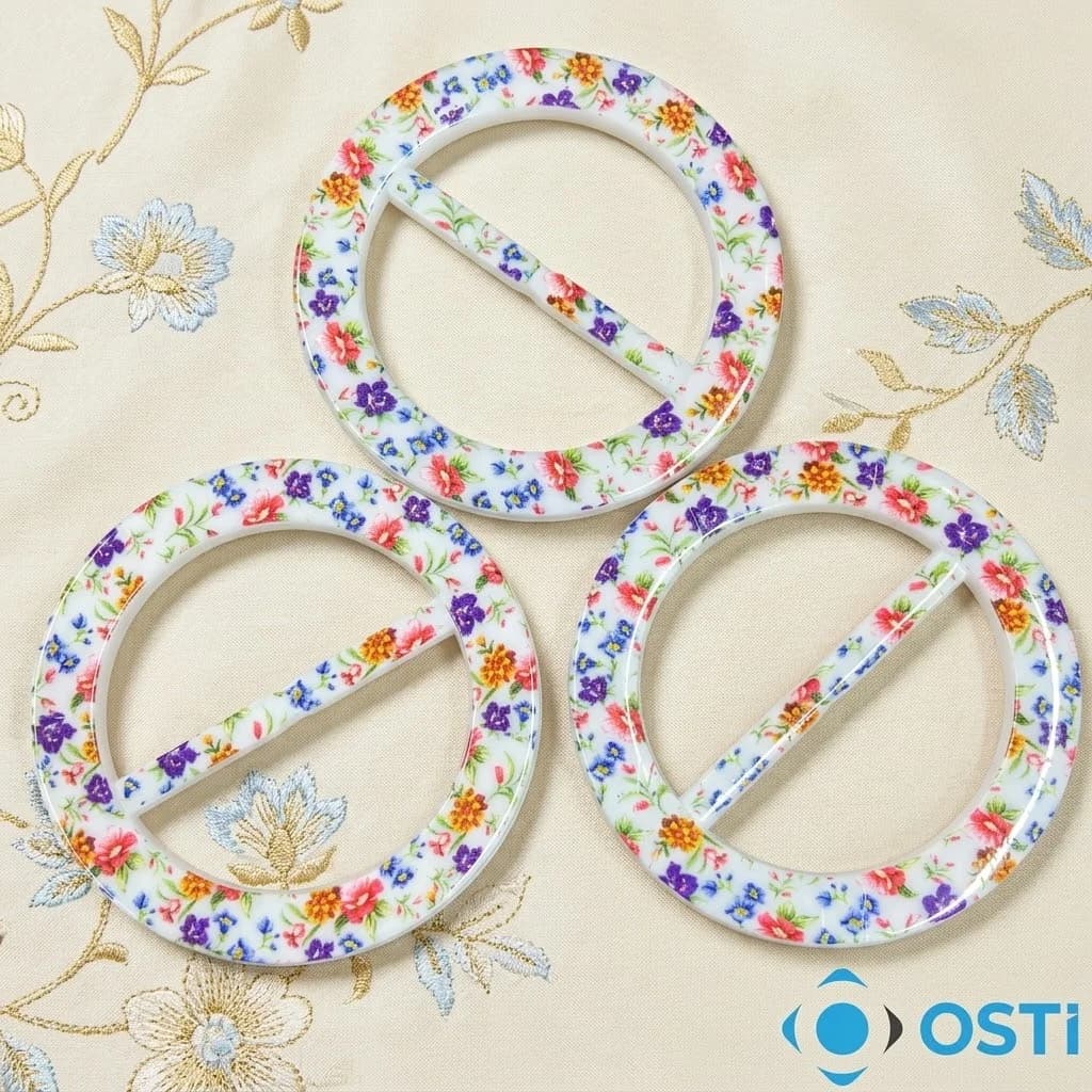 ÇİÇEKLİ BÜYÜK TOKA 4CM 100'LÜ