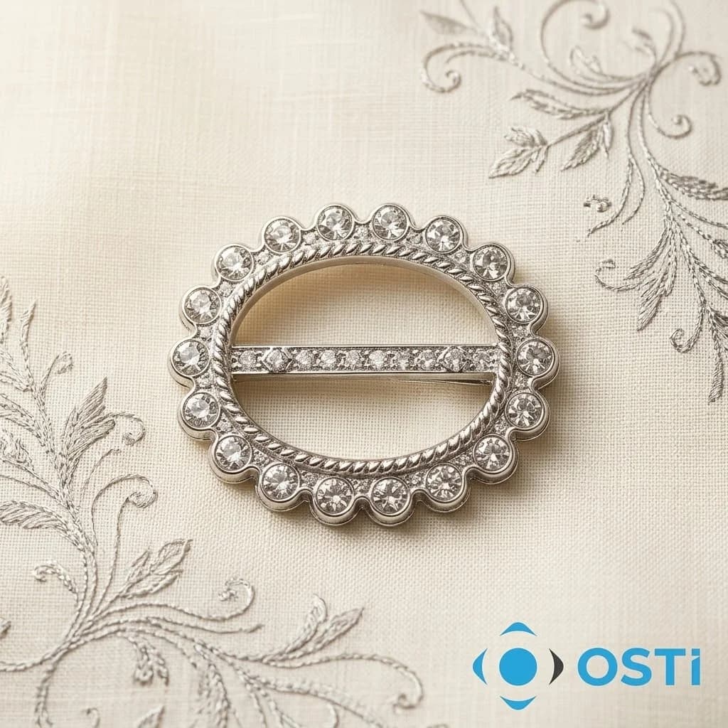 OVAL TAŞ DETAYLI TOKA 4,5CM 100'LÜ