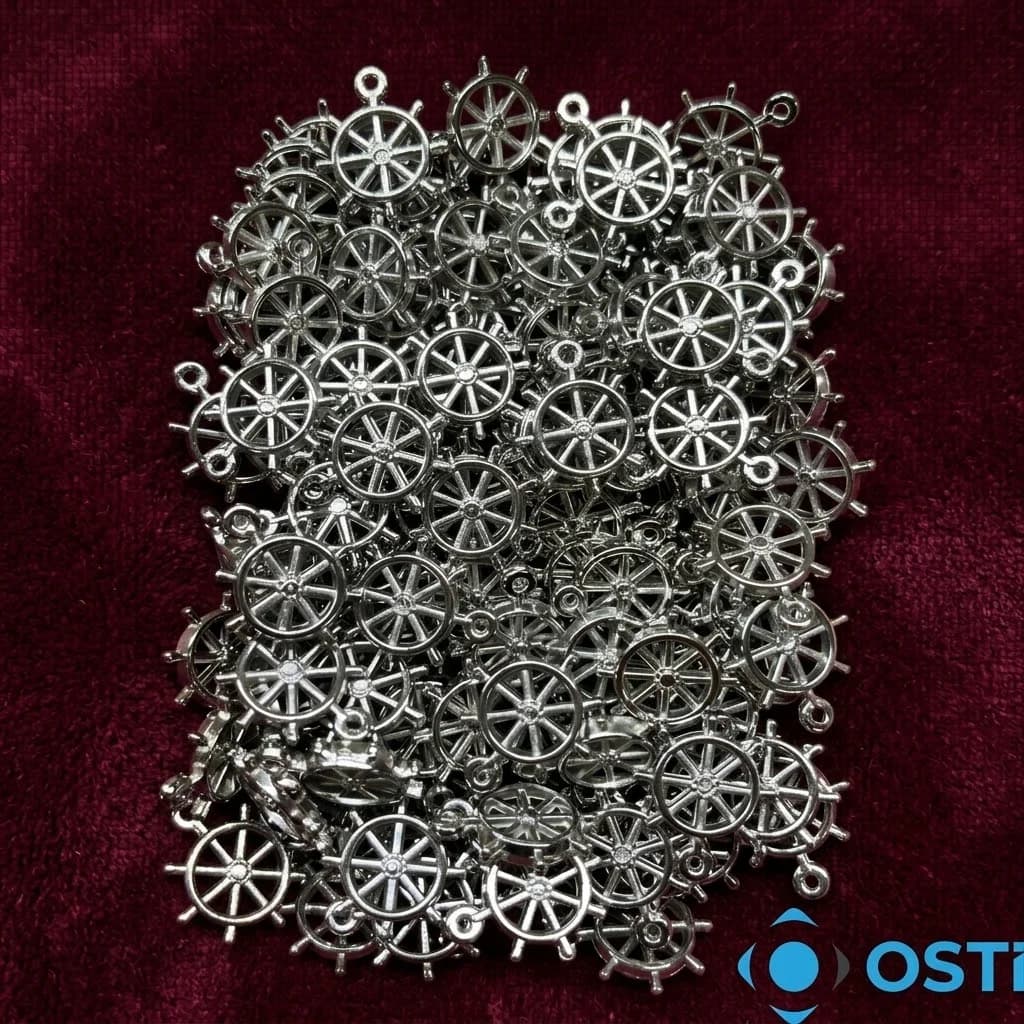 PLASTİK DÜMEN MOTİFLİ BONCUK 1CM